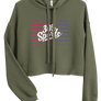 Women's 305 Sports Flag Cropped Hoodie