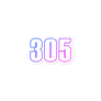 Neon 305 Stickers