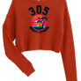 Women's Neon Tropical 305 Sports Apparel Cropped Sweater