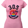 Women's Neon Tropical 305 Sports Apparel Short Sleeve