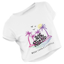 Women's Life is a Beach Cropped Tee