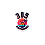Neon Tropical 305 Sports Apparel Stickers
