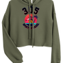 Women's Neon Tropical 305 Sports Apparel Cropped Hoodie