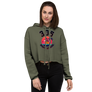 Women's Neon Tropical 305 Sports Apparel Cropped Hoodie
