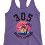 Women's Neon Tropical 305 Sports Apparel Tank Top