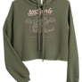Women's Ocean Waves Cropped Hoodie