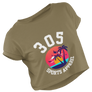 Women's Tropical 305 Sports Apparel Cropped Tee
