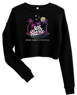 Women's Life is a Beach Cropped Sweater