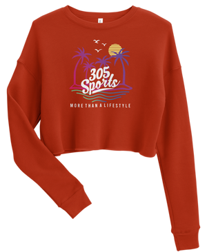 Women's Life is a Beach Cropped Sweater