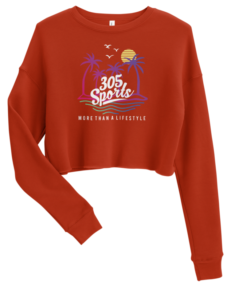 Women's Life is a Beach Cropped Sweater