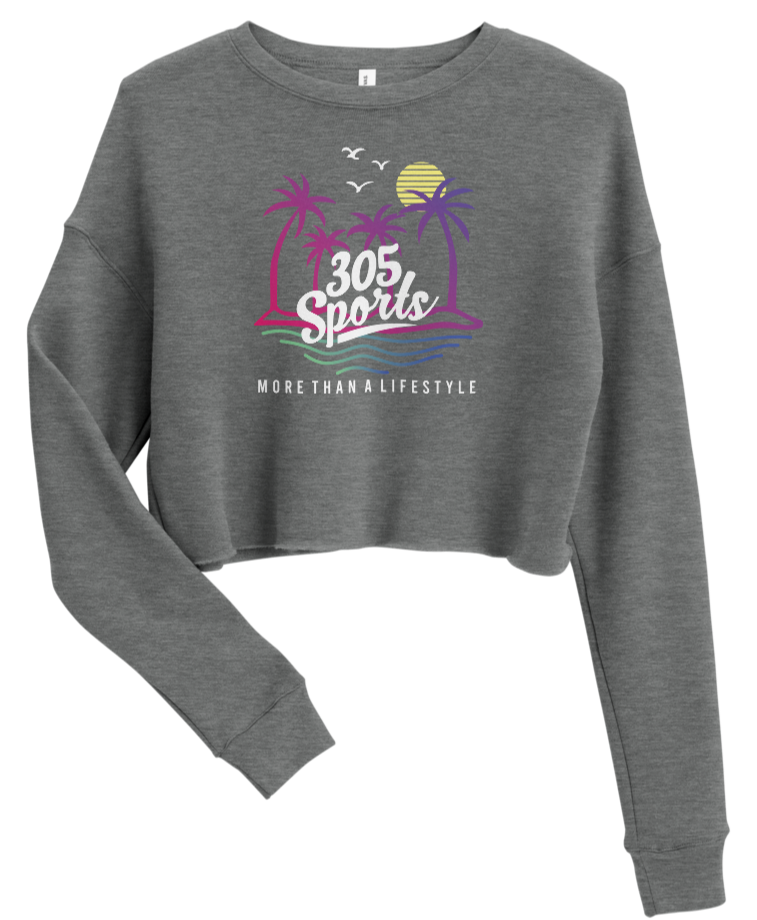 Women's Life is a Beach Cropped Sweater