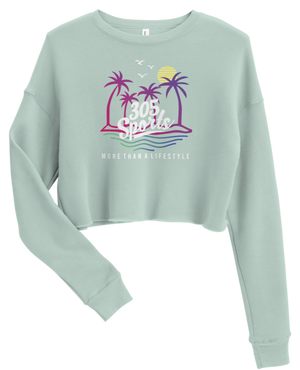 Women's Life is a Beach Cropped Sweater