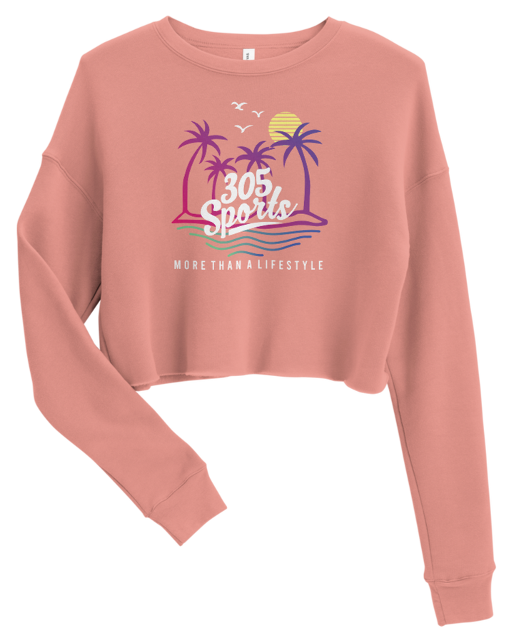 Women's Life is a Beach Cropped Sweater