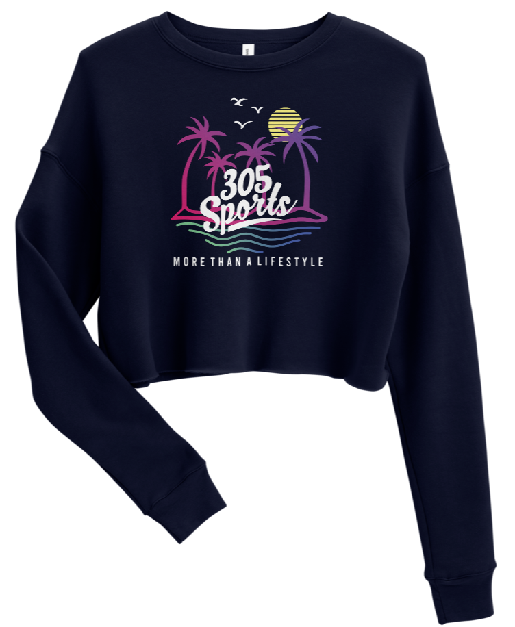 Women's Life is a Beach Cropped Sweater