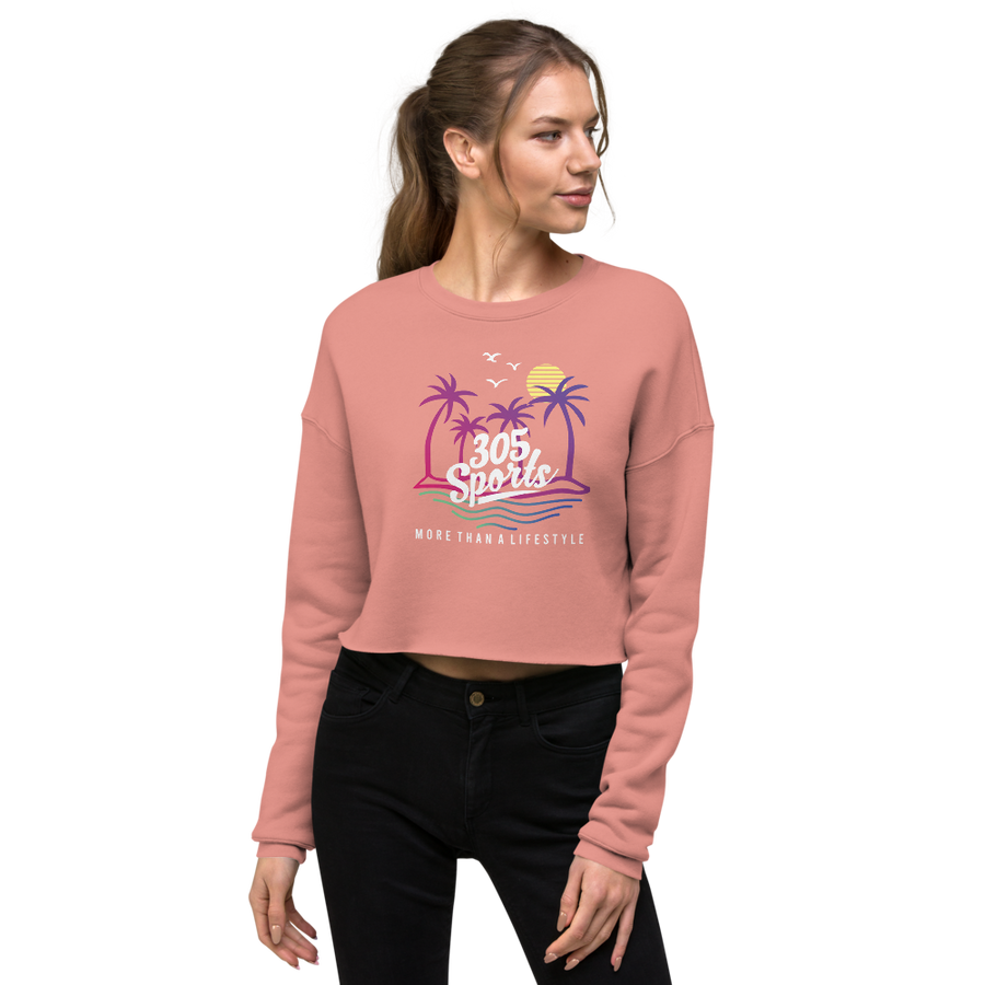 Women's Life is a Beach Cropped Sweater