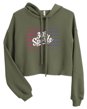 Women's 305 Sports Flag Cropped Hoodie