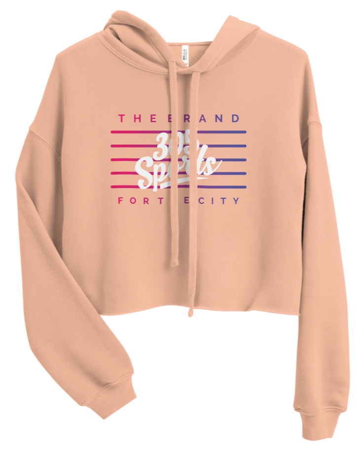 Women's 305 Sports Flag Cropped Hoodie