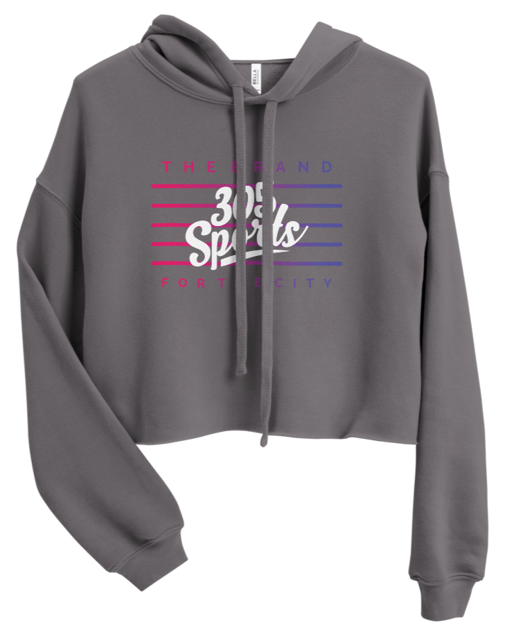 Women's 305 Sports Flag Cropped Hoodie