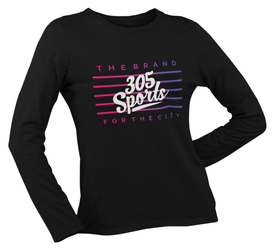 Women's 305 Sports Flag Long Sleeve