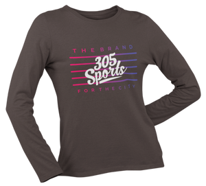 Women's 305 Sports Flag Long Sleeve