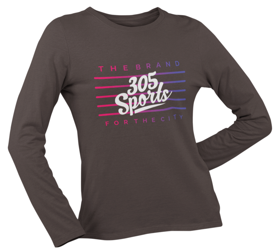 Women's 305 Sports Flag Long Sleeve