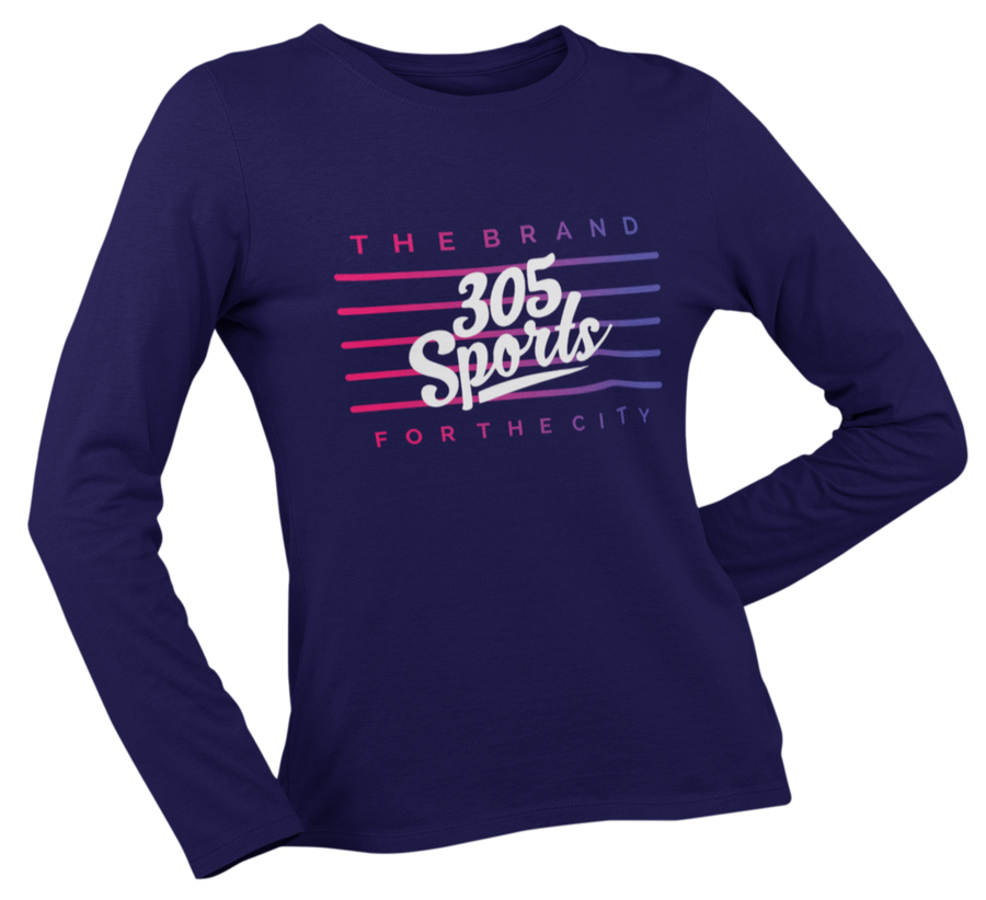 Women's 305 Sports Flag Long Sleeve