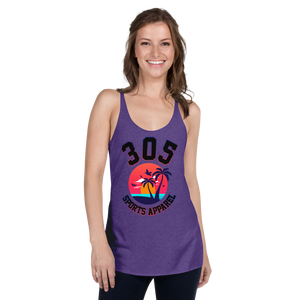 Women's Neon Tropical 305 Sports Apparel Tank Top