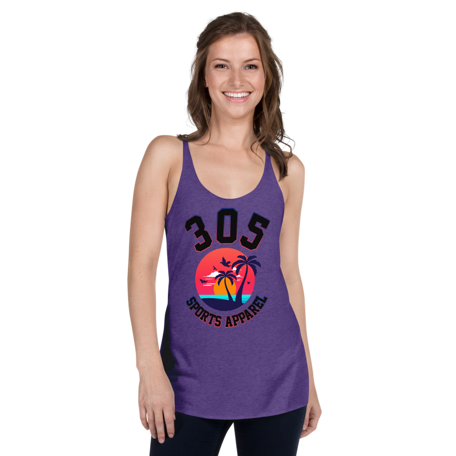 Women's Neon Tropical 305 Sports Apparel Tank Top