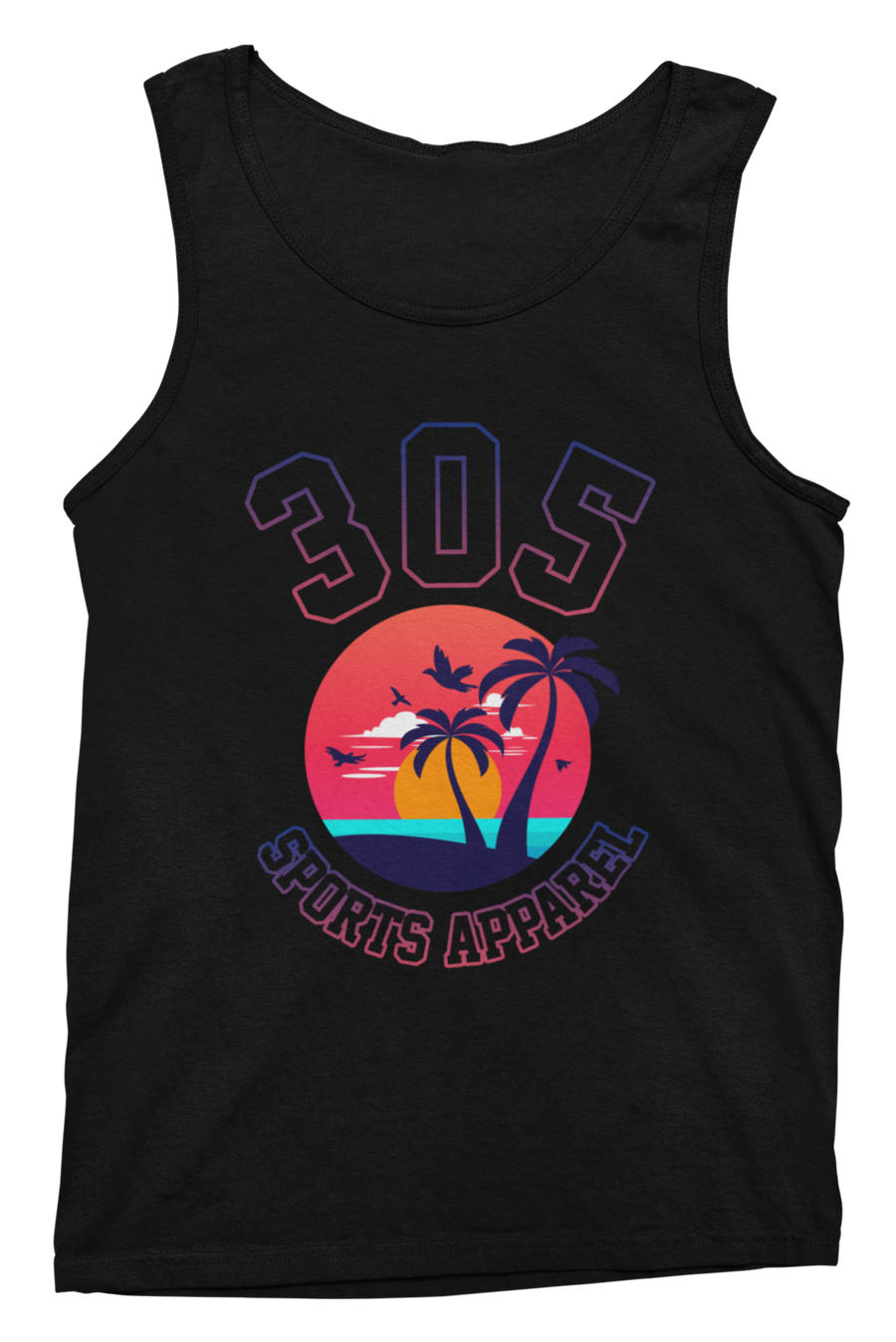 Men's Neon Tropical 305 Sports Apparel Tank Top