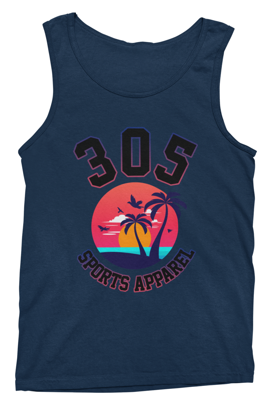 Men's Neon Tropical 305 Sports Apparel Tank Top