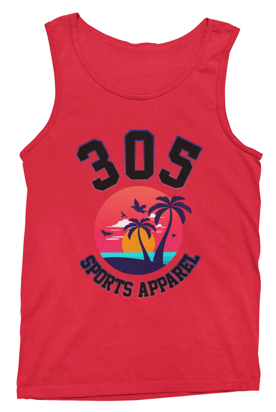 Men's Neon Tropical 305 Sports Apparel Tank Top