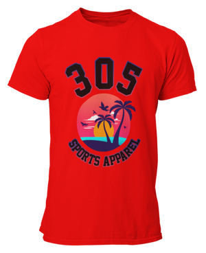 Men's Neon Tropical 305 Sports Apparel Short Sleeve