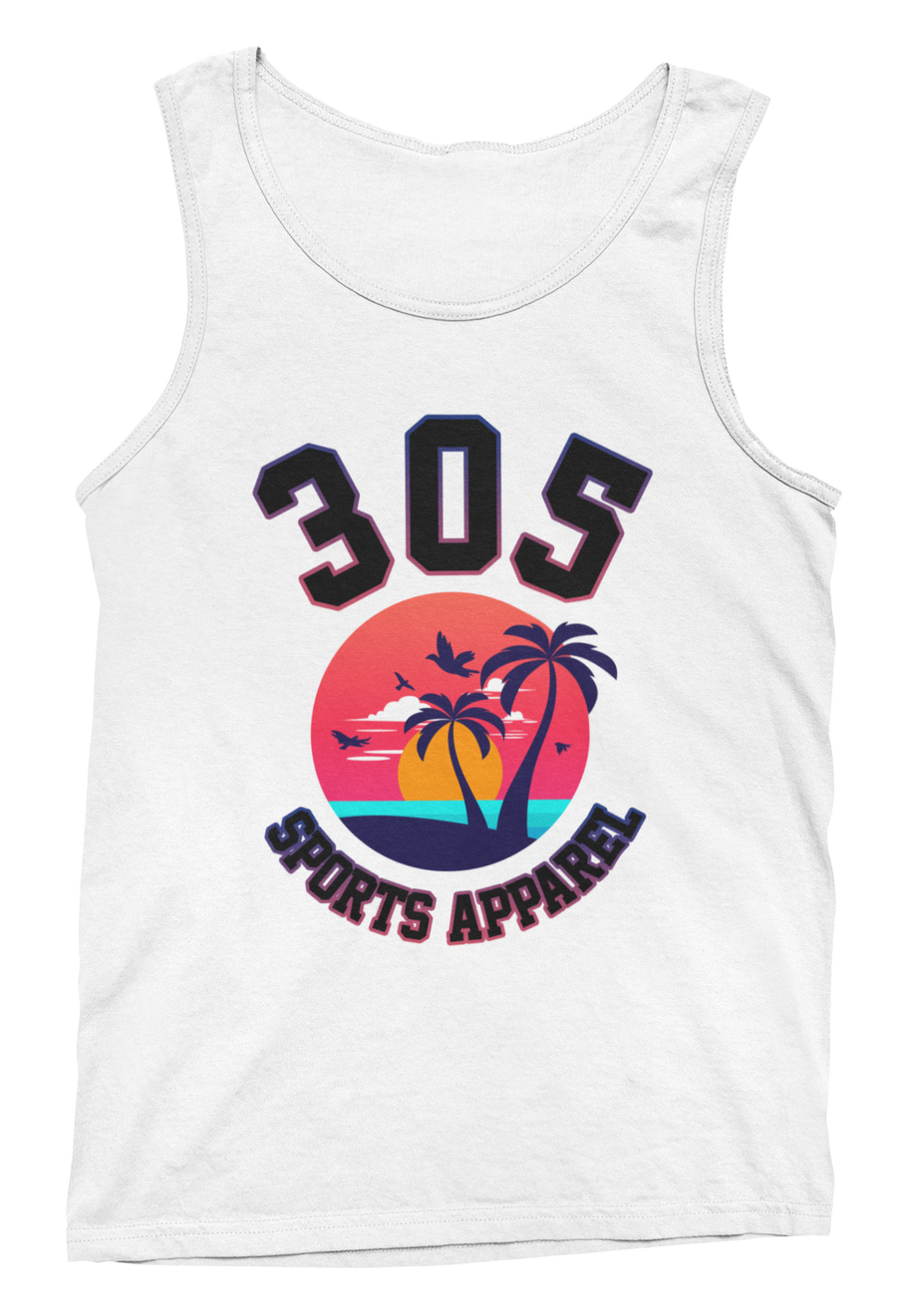 Men's Neon Tropical 305 Sports Apparel Tank Top