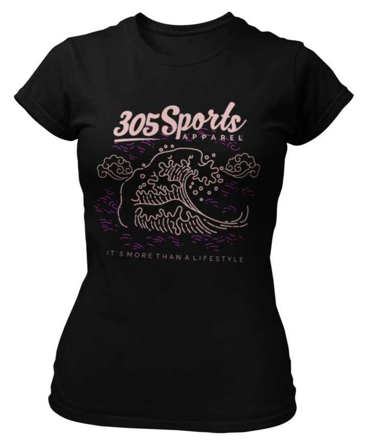 Women's Ocean Waves Short Sleeve