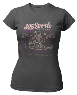 Women's Ocean Waves Short Sleeve