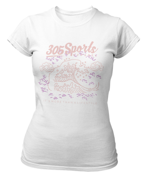 Women's Ocean Waves Short Sleeve