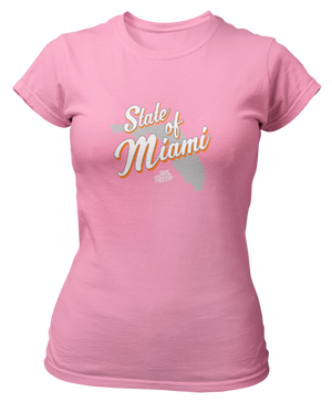 Women's State Of Miami Short Sleeve