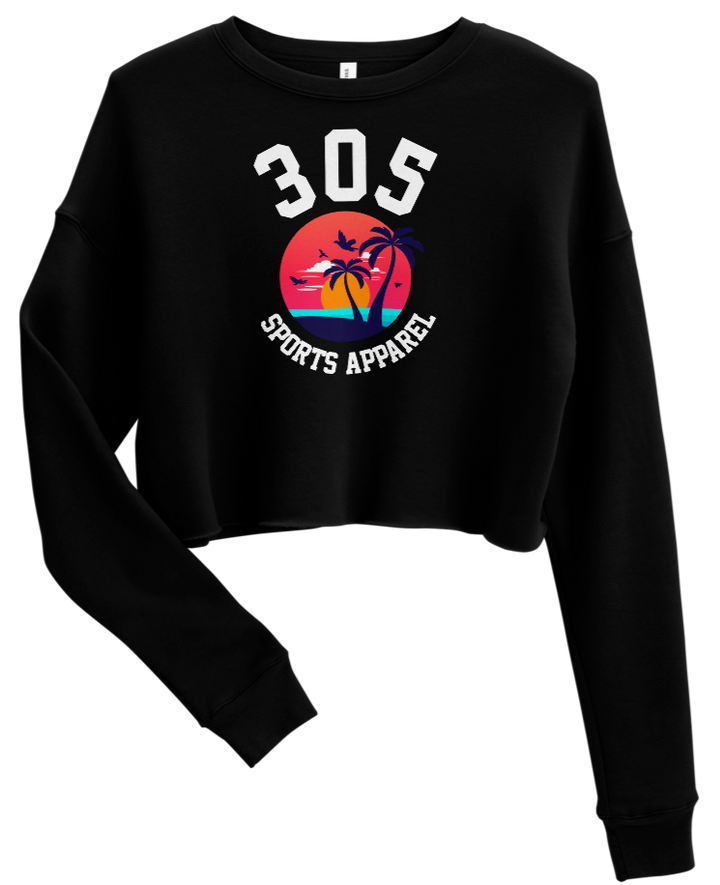Women's Tropical 305 Sports Apparel Cropped Sweater