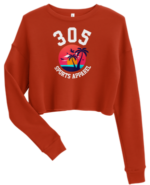 Women's Tropical 305 Sports Apparel Cropped Sweater