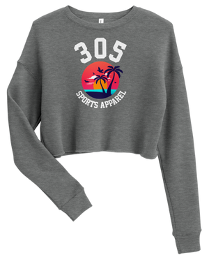 Women's Tropical 305 Sports Apparel Cropped Sweater