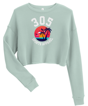 Women's Tropical 305 Sports Apparel Cropped Sweater