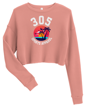 Women's Tropical 305 Sports Apparel Cropped Sweater