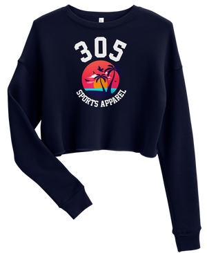 Women's Tropical 305 Sports Apparel Cropped Sweater