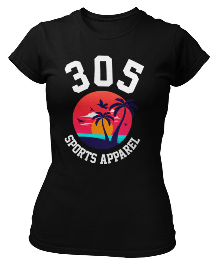 Women's Tropical 305 Sports Apparel Short Sleeve