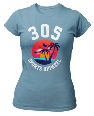 Women's Tropical 305 Sports Apparel Short Sleeve