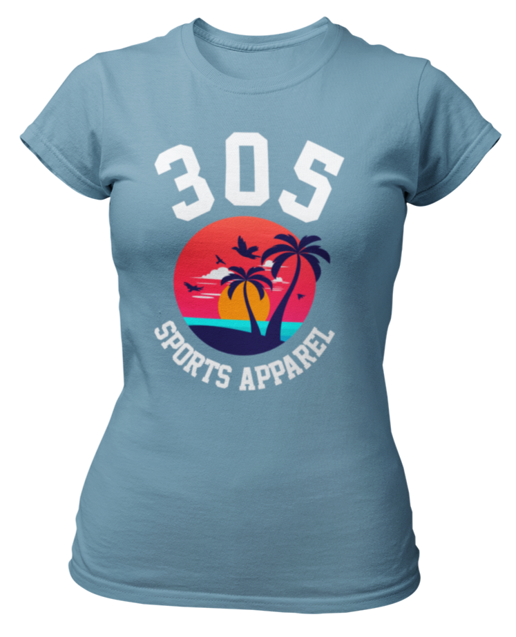 Women's Tropical 305 Sports Apparel Short Sleeve