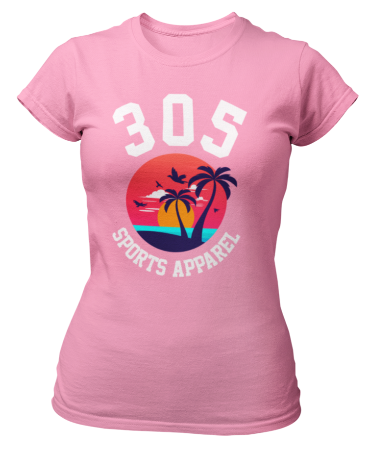 Women's Tropical 305 Sports Apparel Short Sleeve