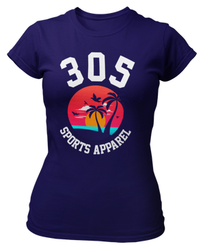 Women's Tropical 305 Sports Apparel Short Sleeve