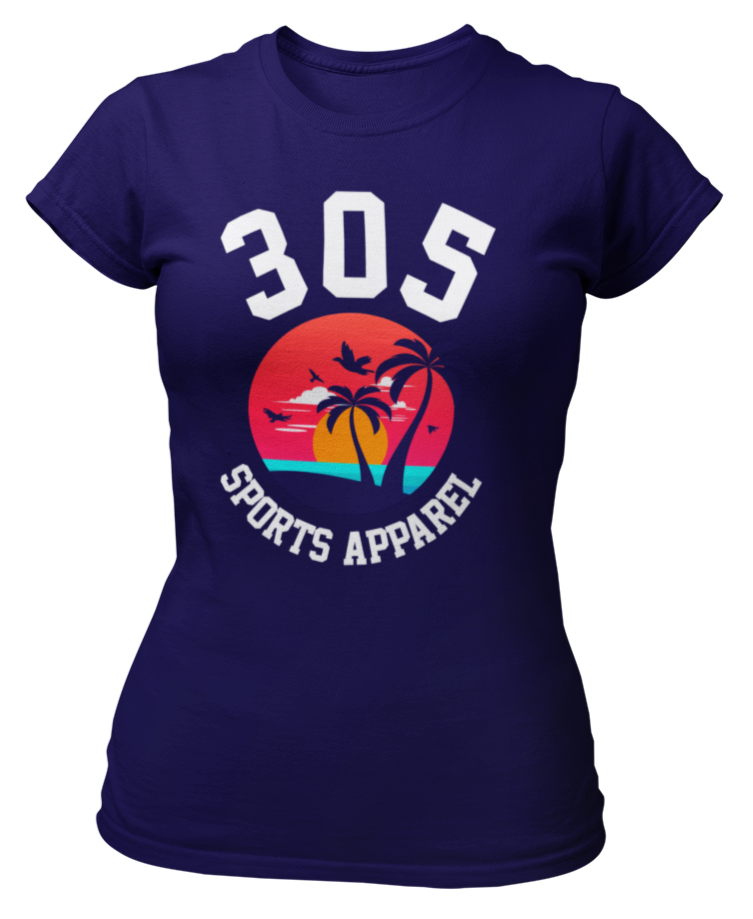 Women's Tropical 305 Sports Apparel Short Sleeve