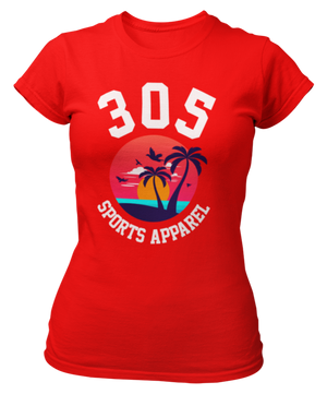 Women's Tropical 305 Sports Apparel Short Sleeve